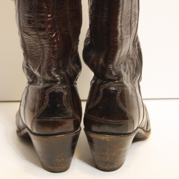 Vintage Justin eel skin boots - Picture 6 of 10